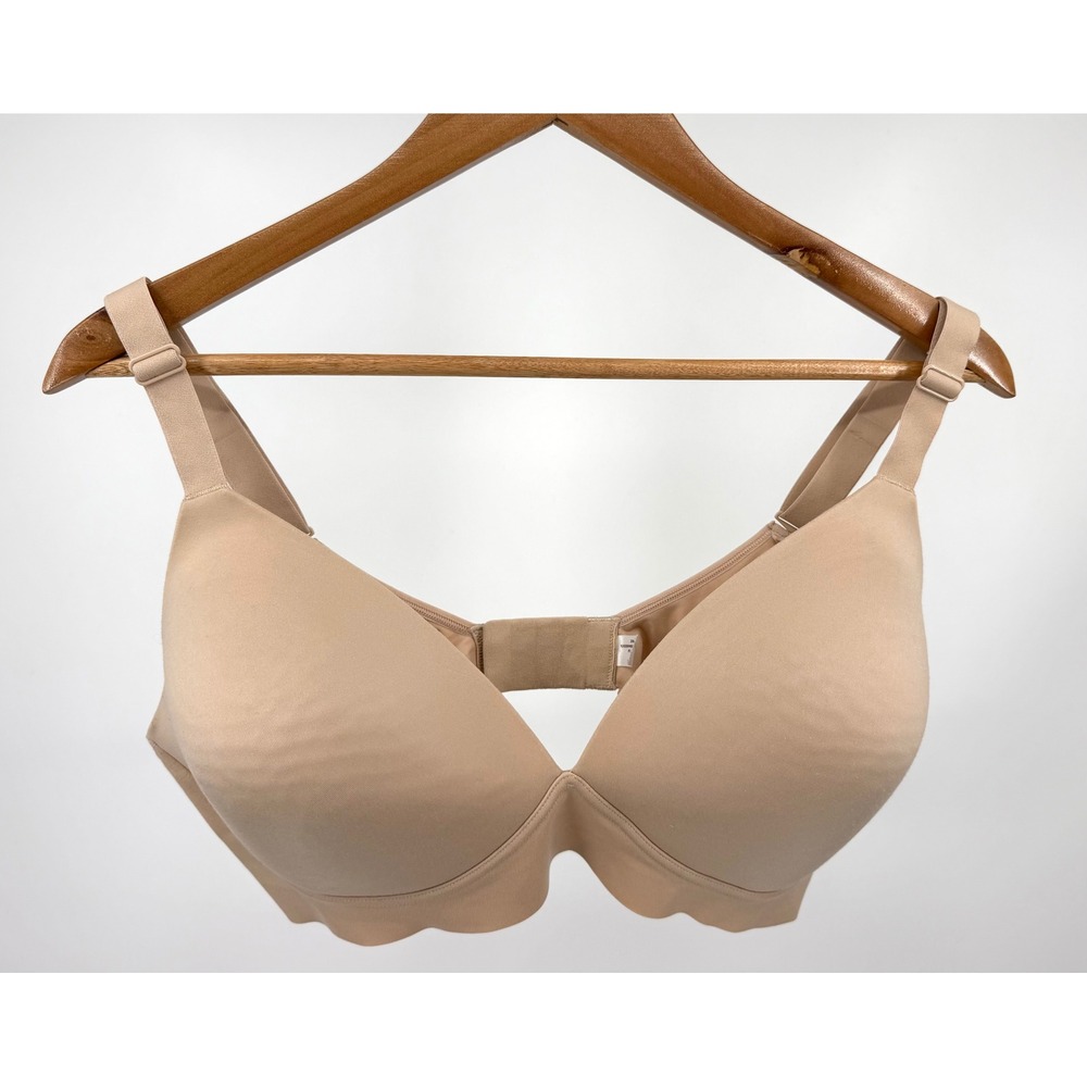 Tommy John Ultimate Comfort T-Shirt Bra Womens XL Tan Wireless Adjustable